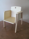 Children's chair with height adjustable legs and wider armrest, small