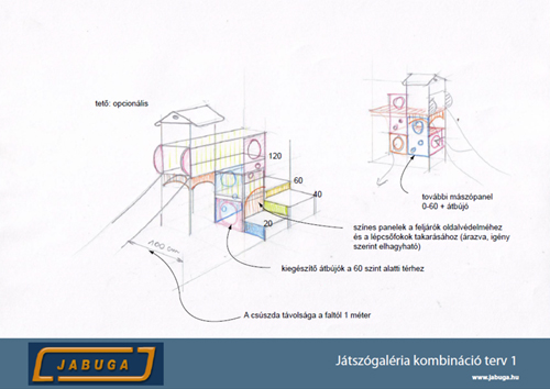 Játszógaléria kombináció terv 1