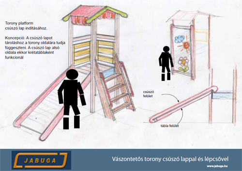 Vszontets torony cssz lappal s lpcsvel